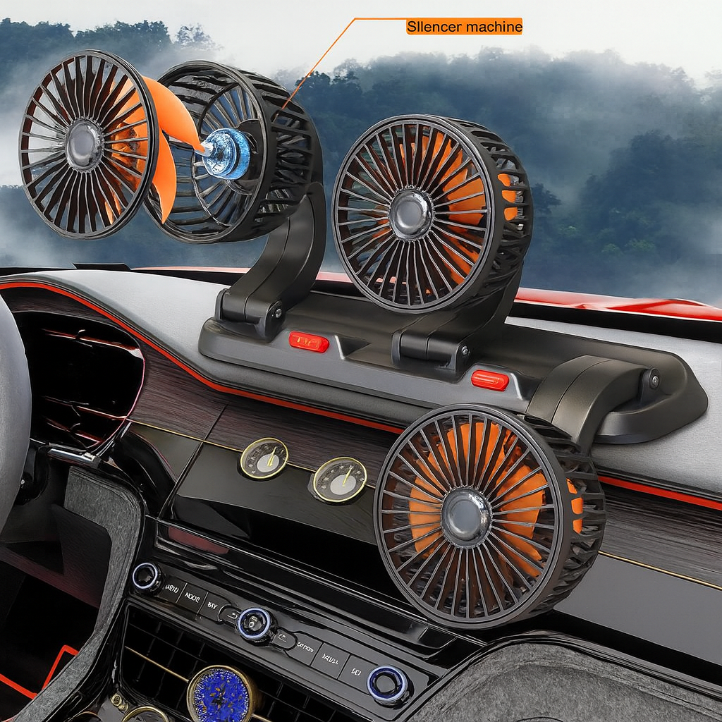 Ventilador Triple 360° para Auto