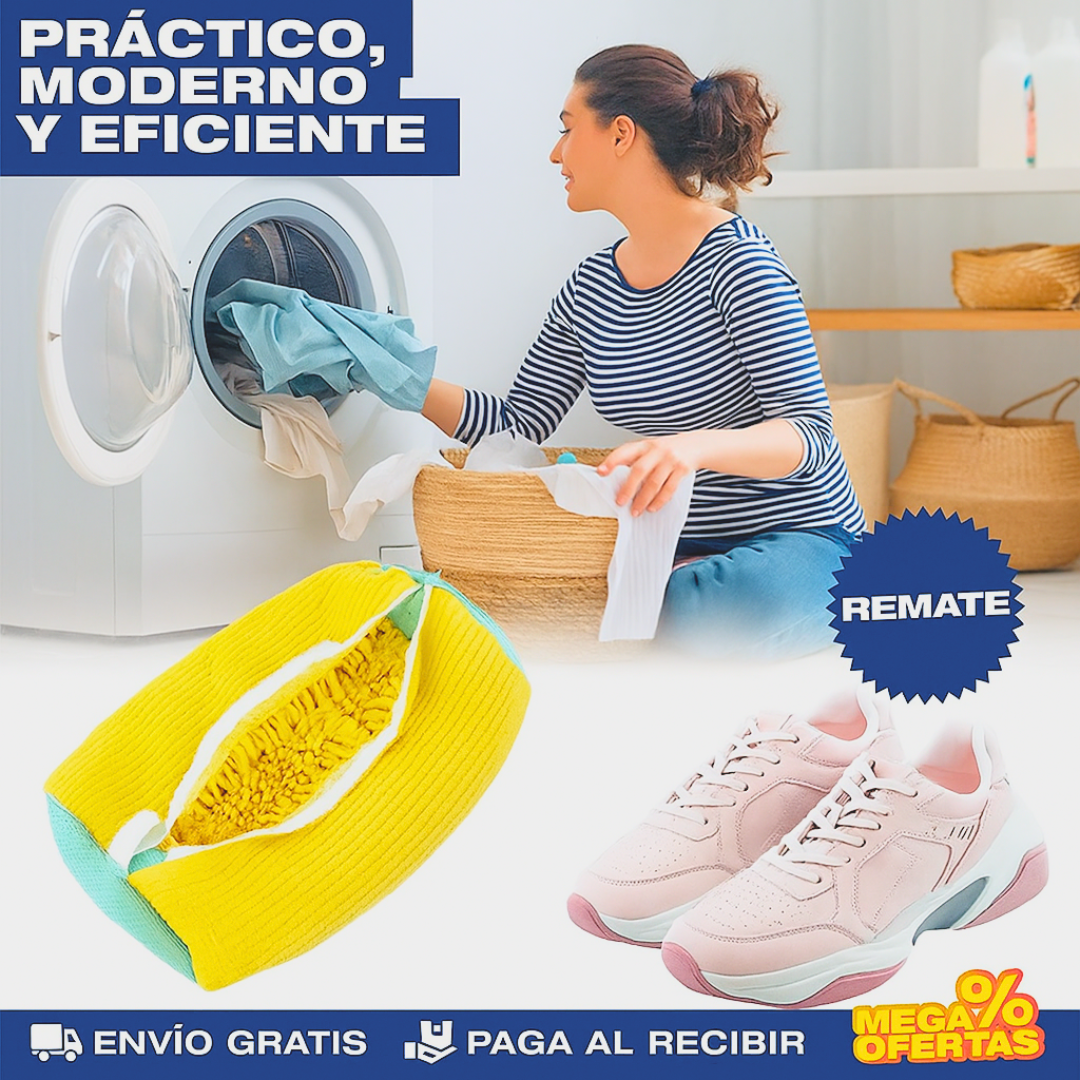 2x1 BOLSAS PARA LAVAR ZAPATOS EN LAVADORA