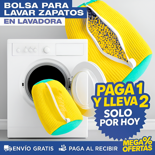 2x1 BOLSAS PARA LAVAR ZAPATOS EN LAVADORA