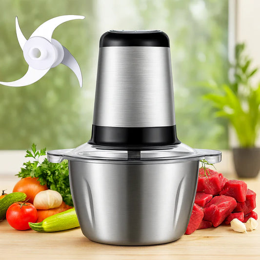 Picadora Eléctrica de Acero Inoxidable